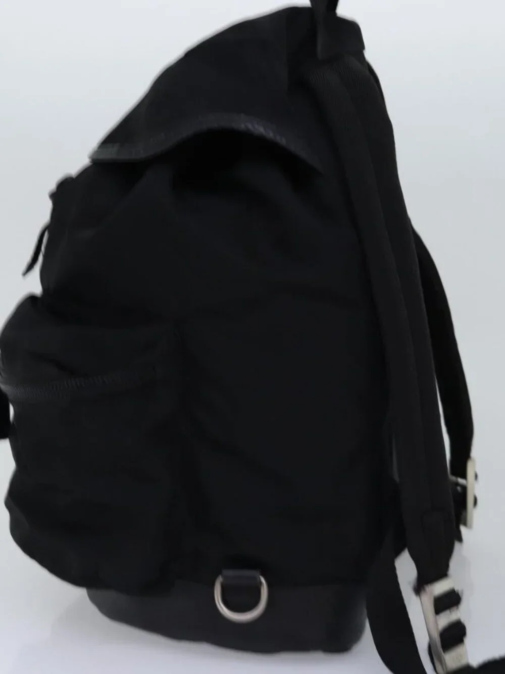 PRADA Backpack Nylon Black Auth 76576 - Picture 4 of 16